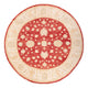 Ziegler Teppich rund  - 201 x 200 cm - rot