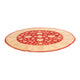 Ziegler Teppich rund  - 201 x 200 cm - rot