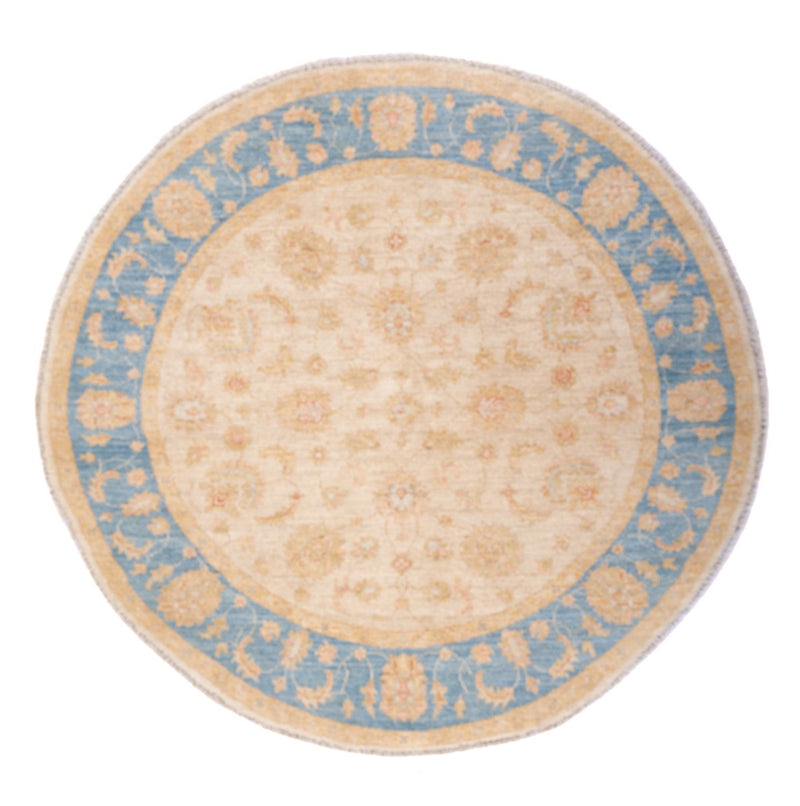 Ziegler Teppich rund  - 149 x 145 cm - beige