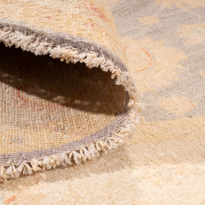 Ziegler Teppich rund  - 146 x 146 cm - seeblau