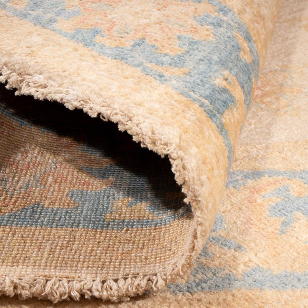 Ziegler Teppich rund  - 152 x 146 cm - beige