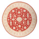 Ziegler Teppich rund  - 153 x 150 cm - rot