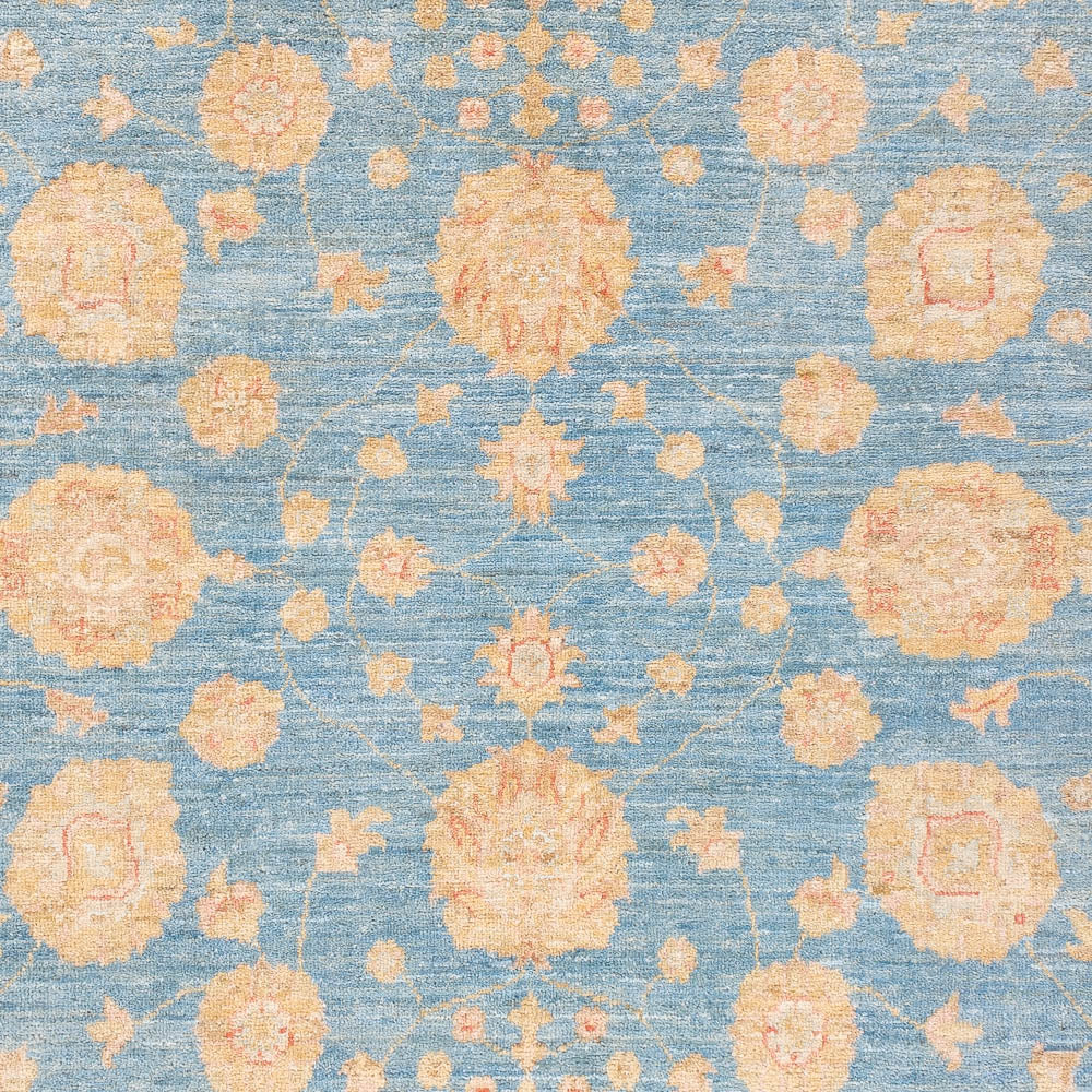 Ziegler Teppich - 202 x 148 cm - blau