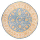 Ziegler Teppich rund  - 247 x 247 cm - blau