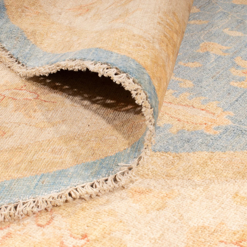 Ziegler Teppich rund  - 247 x 247 cm - blau