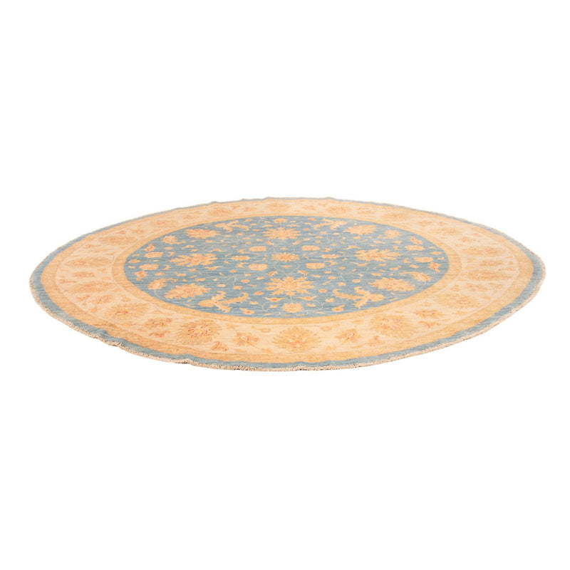 Ziegler Teppich rund  - 247 x 247 cm - blau
