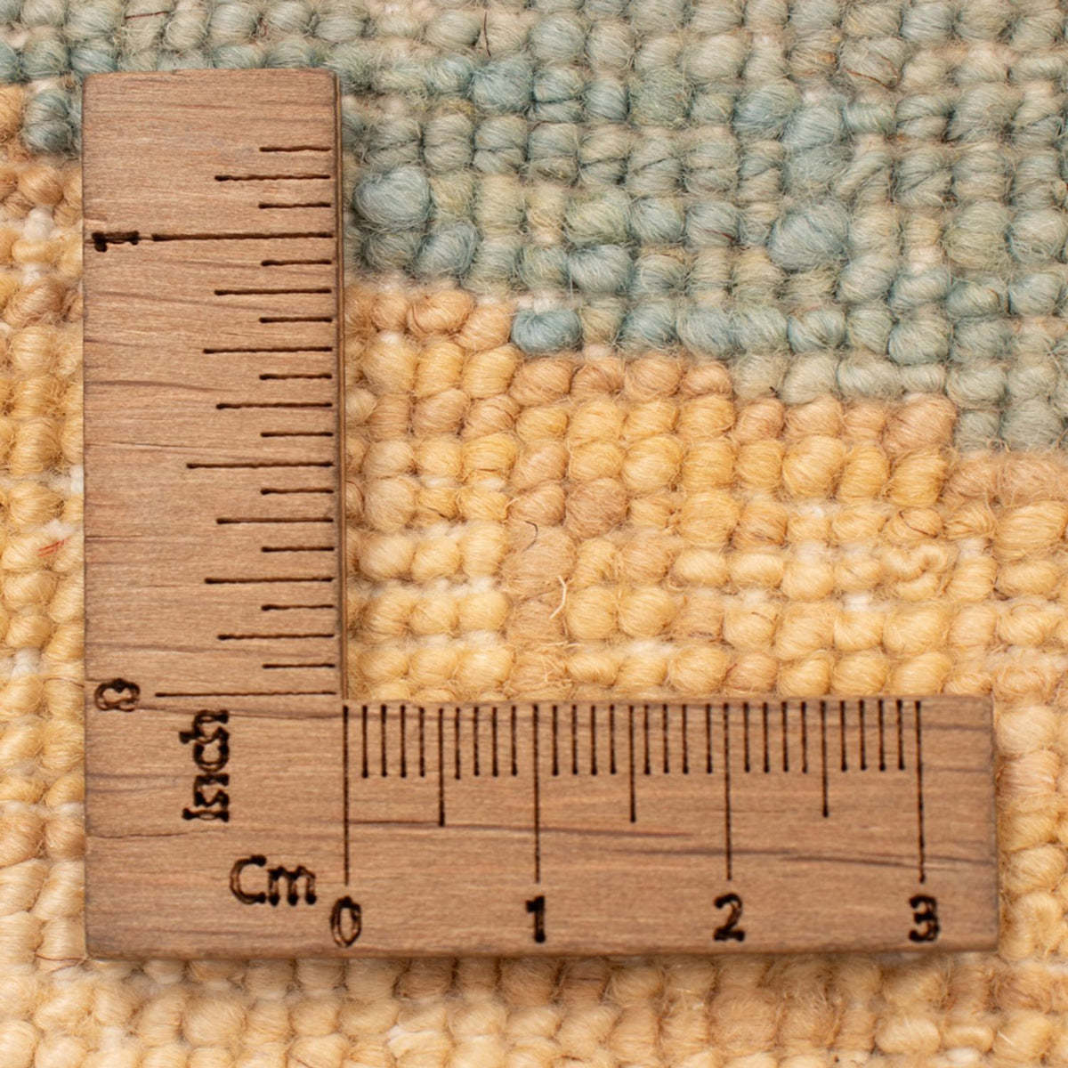 Ziegler Teppich rund  - 96 x 99 cm - blau