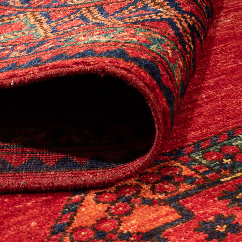 Afghan Teppich - Kunduz - 205 x 158 cm - rot