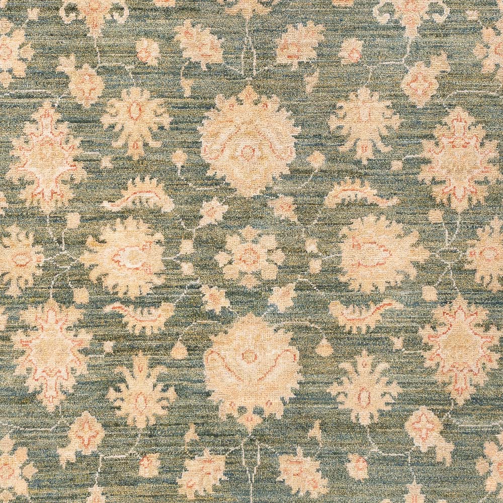 Ziegler Teppich - 202 x 147 cm - olivgrün