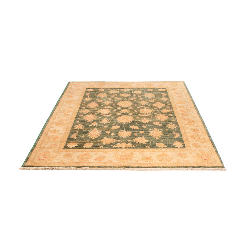 Ziegler Teppich - 202 x 147 cm - olivgrün