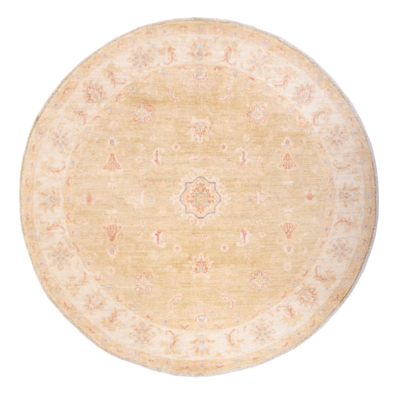 Ziegler Teppich rund  - 196 x 197 cm - beige