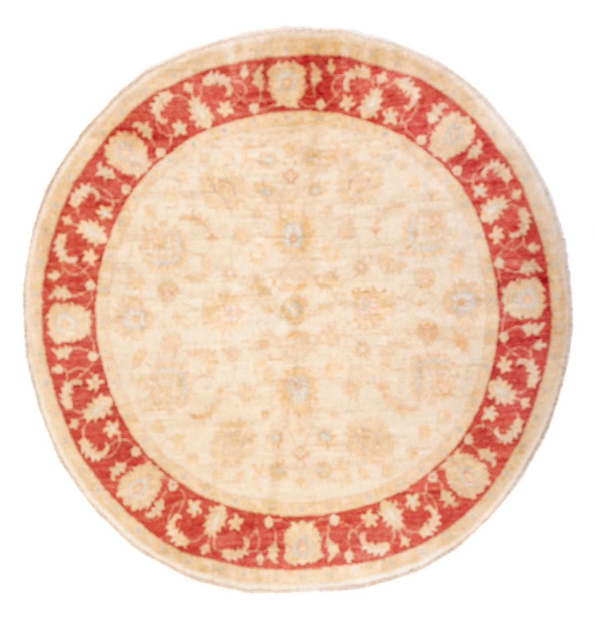 Ziegler Teppich rund  - 153 x 151 cm - beige