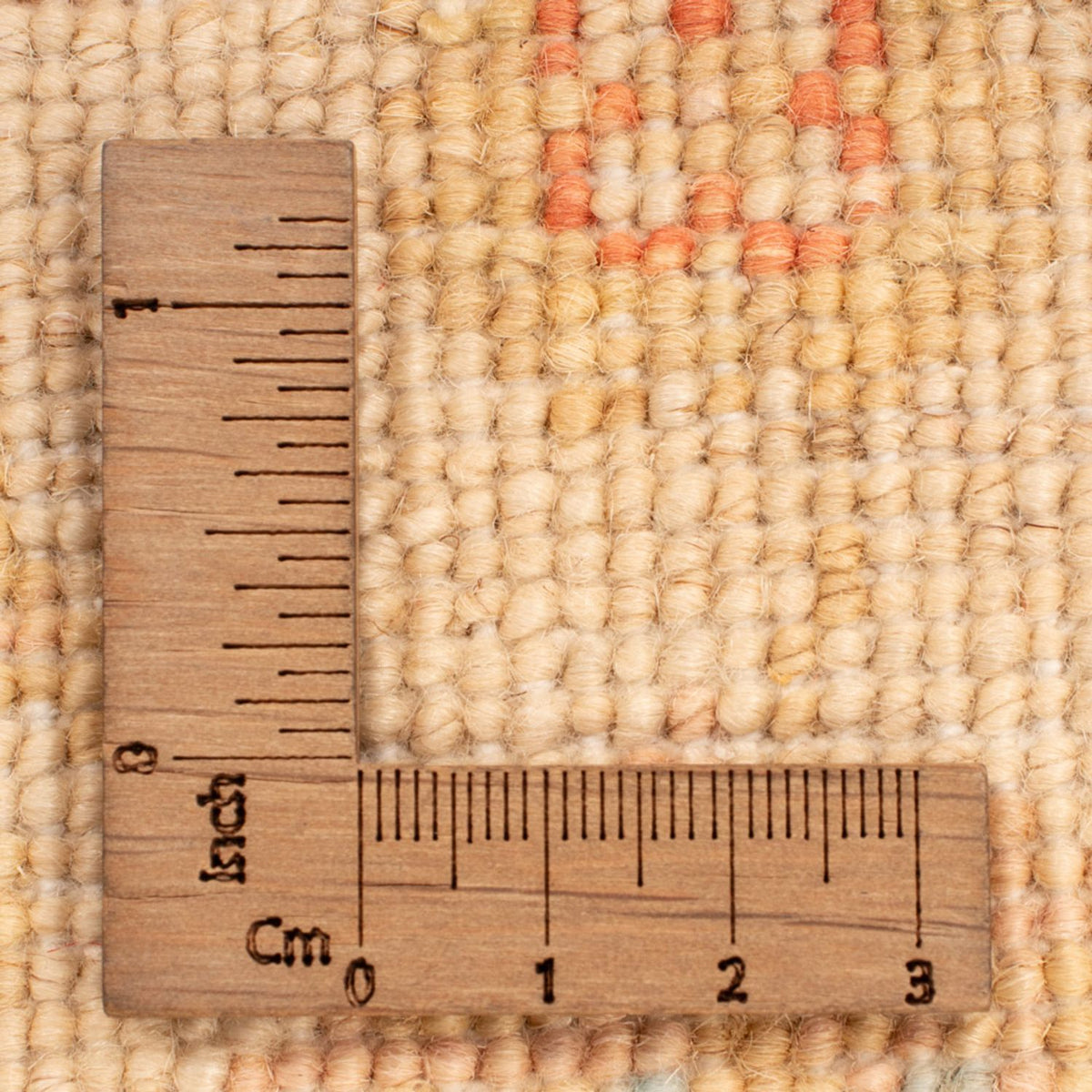 Ziegler Teppich rund  - 96 x 100 cm - beige