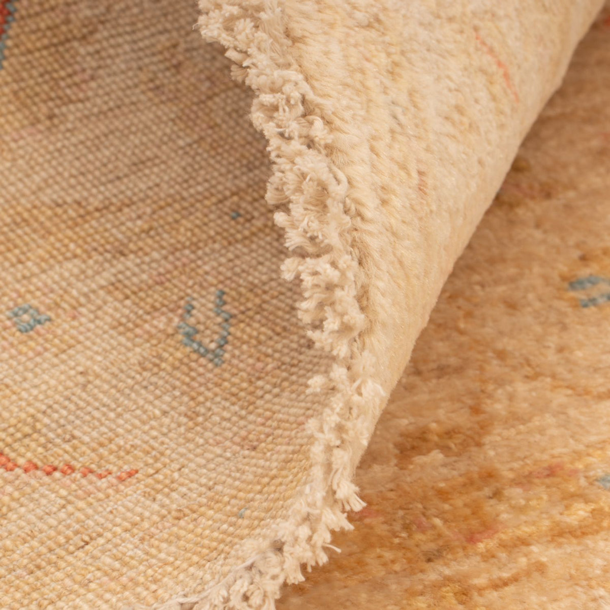 Ziegler Teppich rund  - 99 x 98 cm - beige