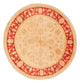 Ziegler Teppich rund  - 97 x 100 cm - beige