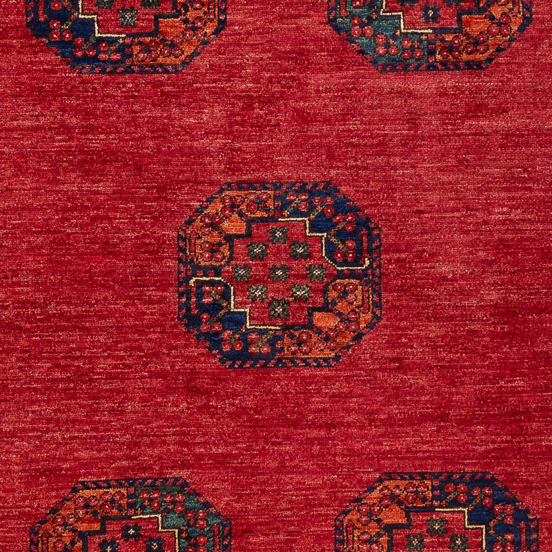Afghan Teppich - Kunduz - 198 x 154 cm - rot