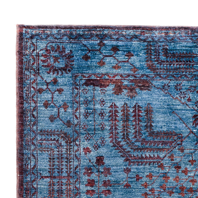 Ziegler Teppich - Modern - Vintage / Colored - 199 x 141 cm - blau