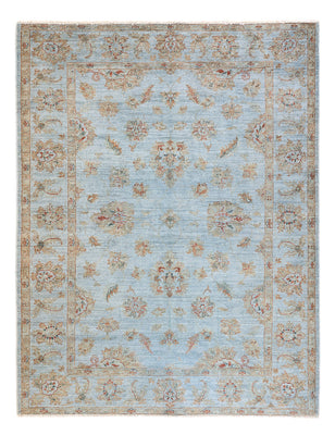 Ziegler Teppich - Modern - Vintage / Colored - 197 x 148 cm - hellblau