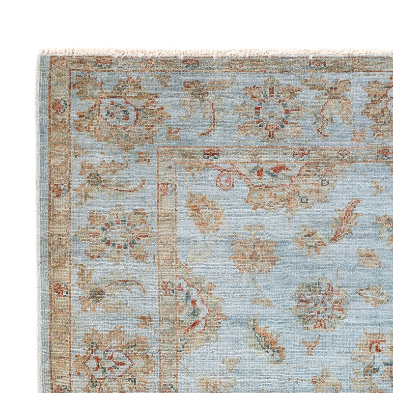 Ziegler Teppich - Modern - Vintage / Colored - 197 x 148 cm - hellblau