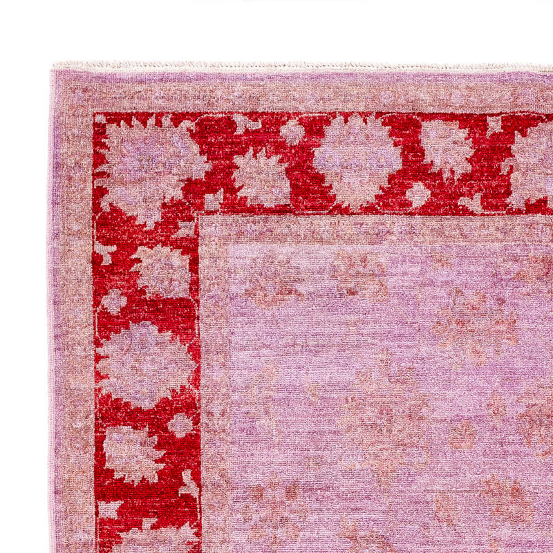 Ziegler Teppich - Modern - Vintage / Colored - 203 x 149 cm - rosa