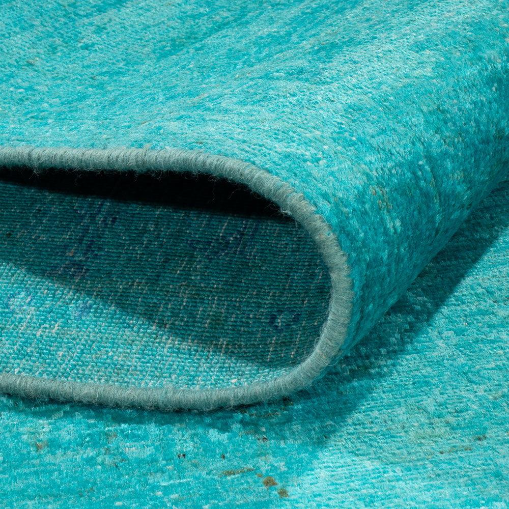 Ziegler Teppich - Modern - Vintage / Colored - 199 x 151 cm - blau