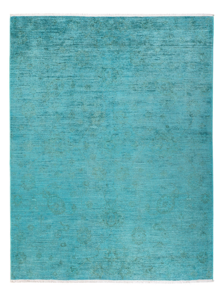 Ziegler Teppich - Modern - Vintage / Colored - 193 x 148 cm - türkis