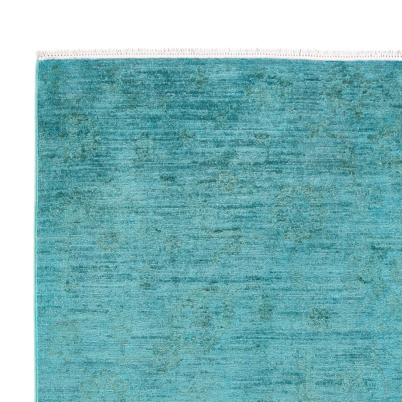 Ziegler Teppich - Modern - Vintage / Colored - 193 x 148 cm - türkis