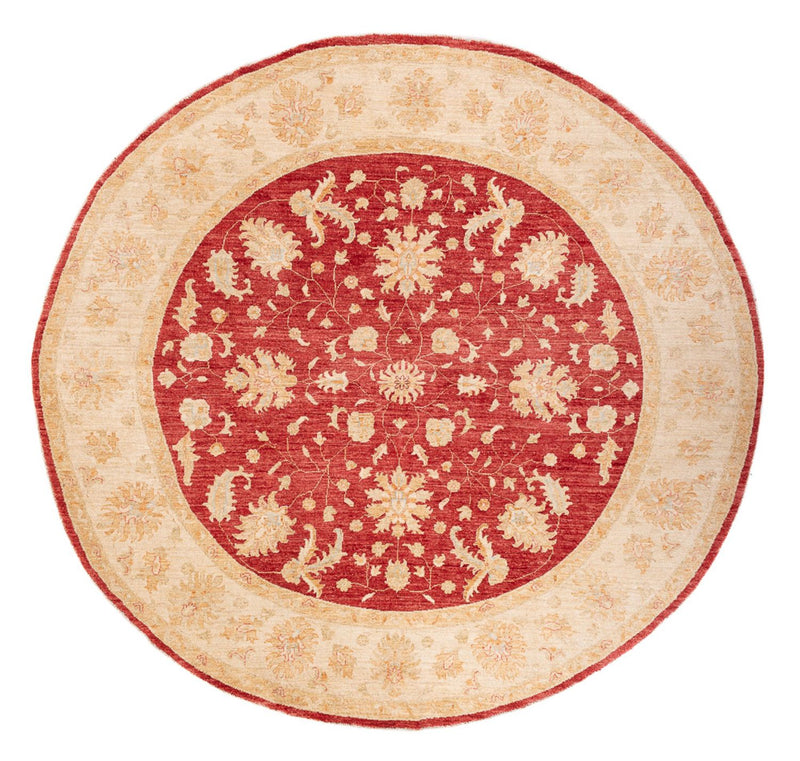 Ziegler Teppich rund  - 252 x 250 cm - rot