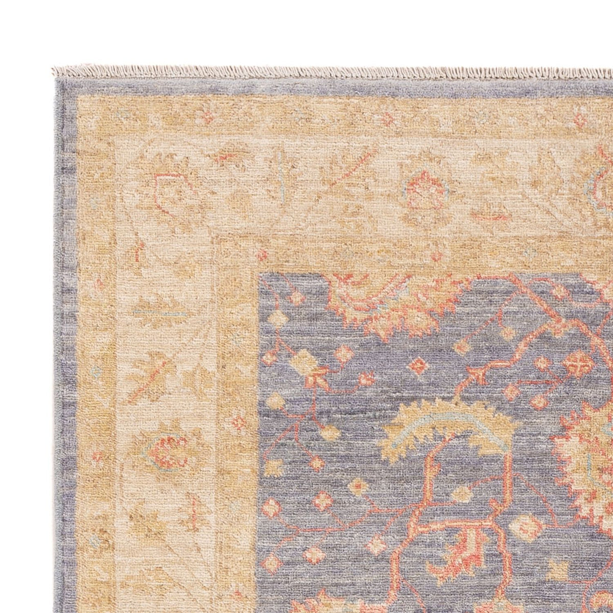 Ziegler Teppich - 175 x 118 cm - seeblau