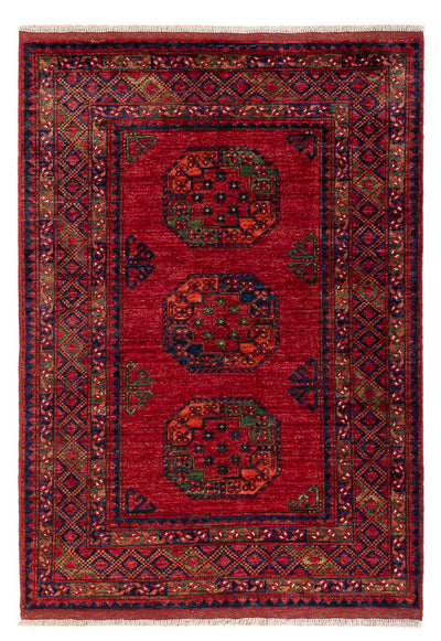 Afghan Teppich - 123 x 179 cm - rot