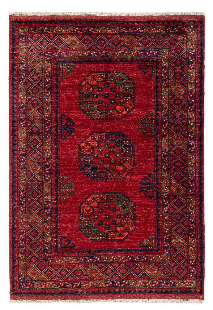 Afghan Teppich - 179 x 123 cm - rot