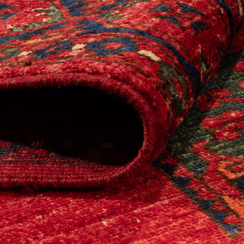 Afghan Teppich - 183 x 125 cm - rot