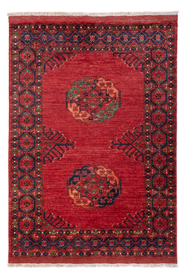 Afghan Teppich - 181 x 122 cm - rot