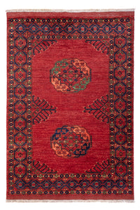 Afghan Teppich - 181 x 122 cm - rot