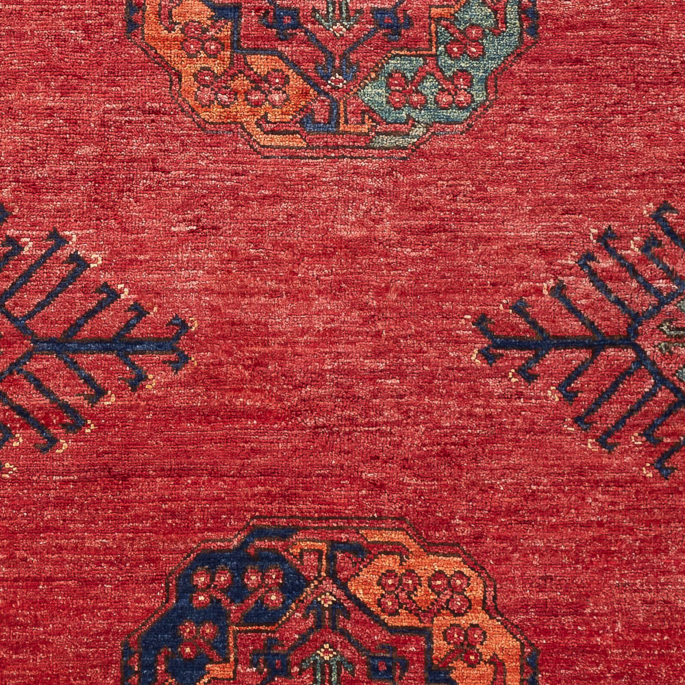 Afghan Teppich - 182 x 125 cm - rot