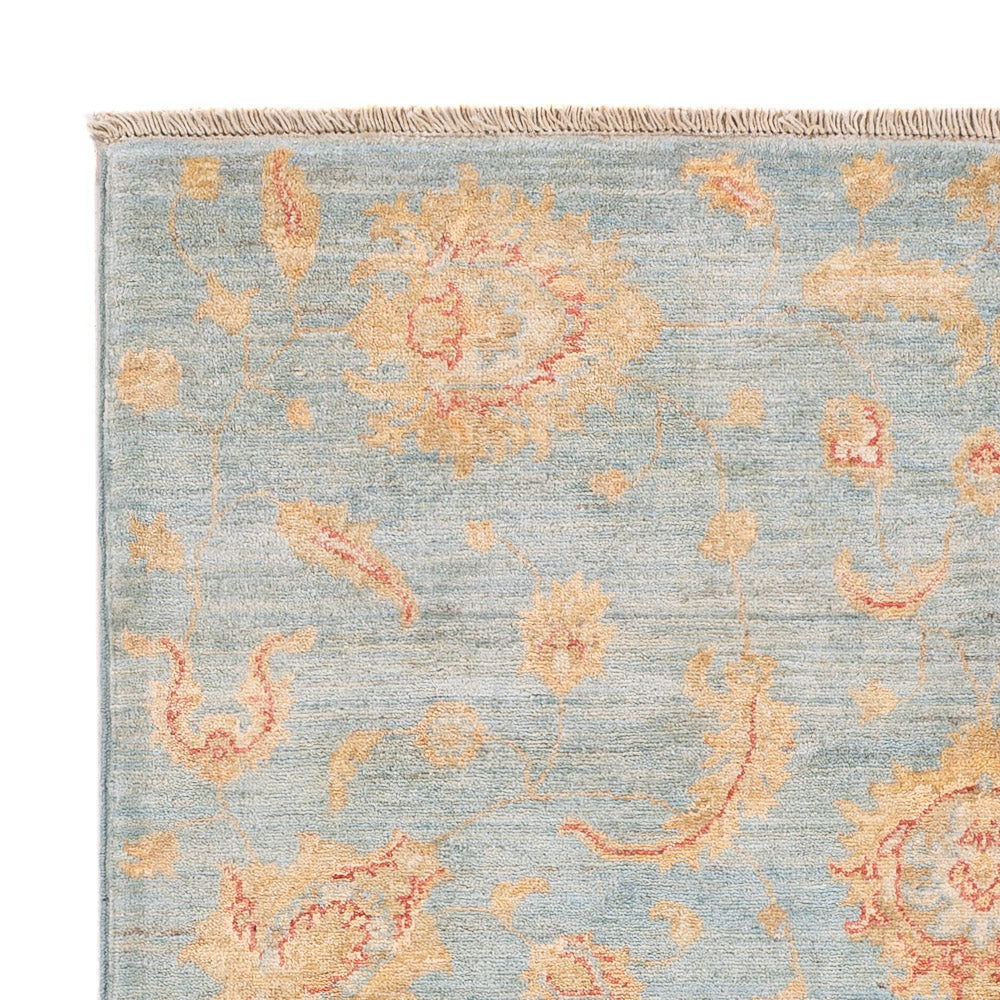 Ziegler Teppich - 179 x 121 cm - seeblau