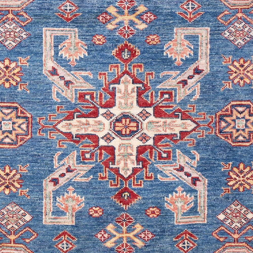 Ziegler Teppich - Kazak - Royal - 182 x 117 cm - blau