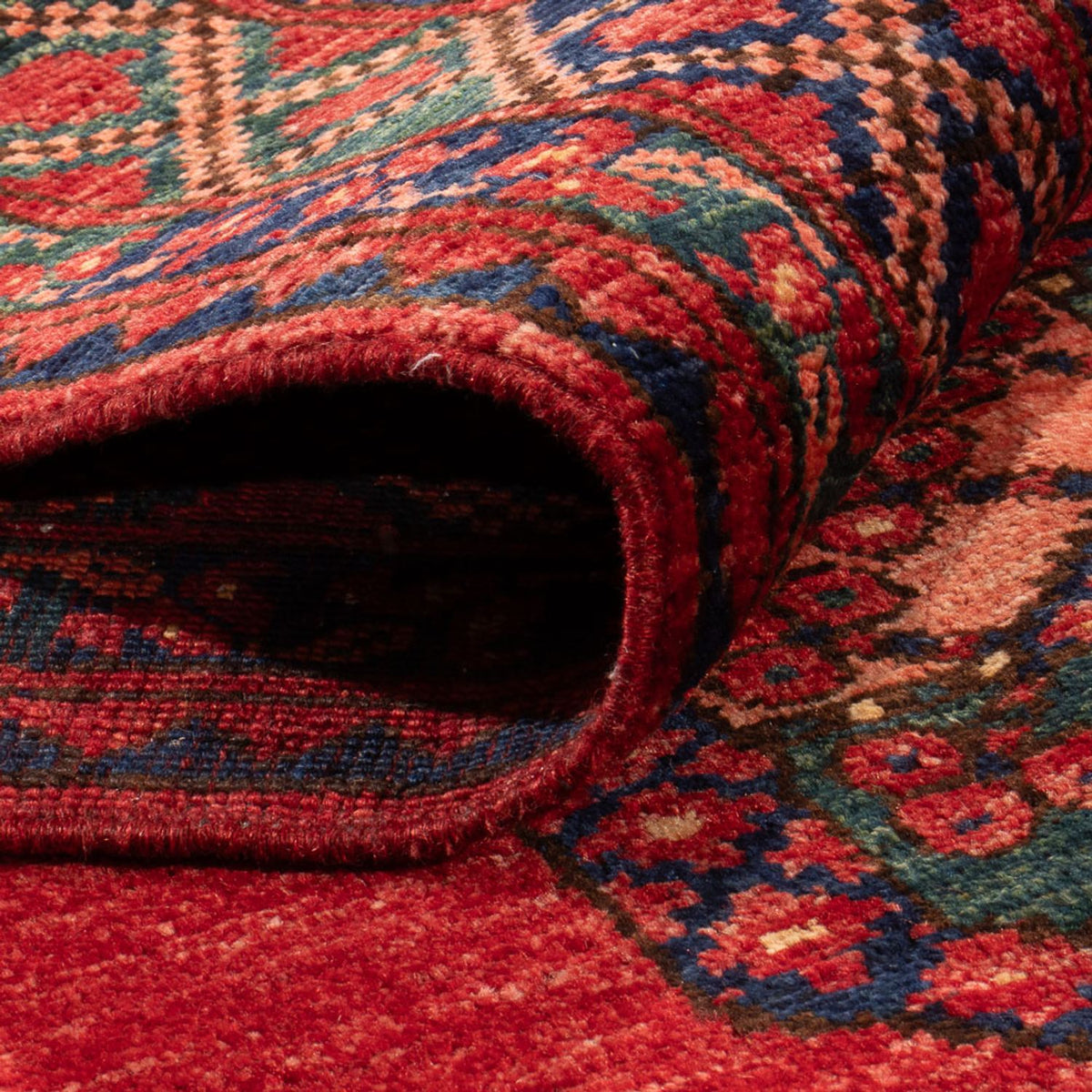 Afghan Teppich - 179 x 124 cm - rot