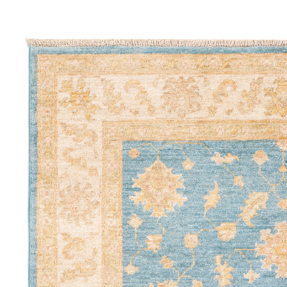 Ziegler Teppich - 177 x 122 cm - seeblau