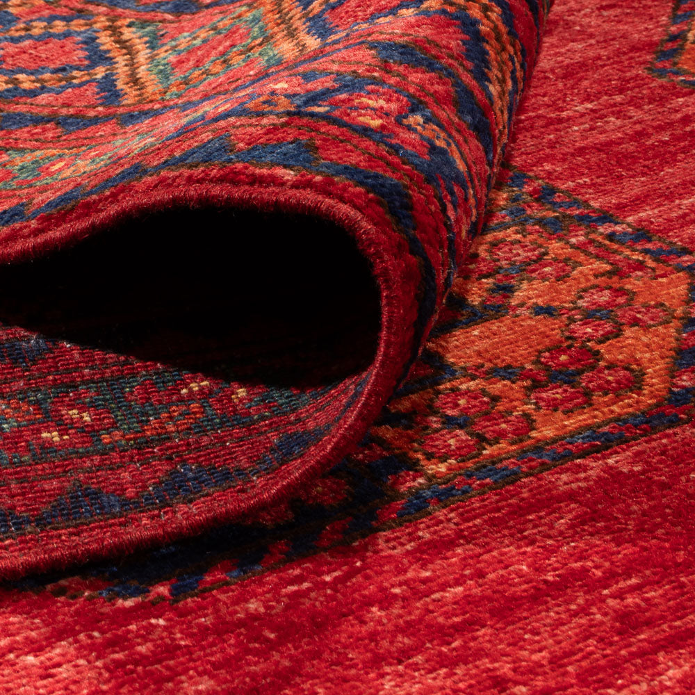 Afghan Teppich - Kunduz - 305 x 203 cm - rot