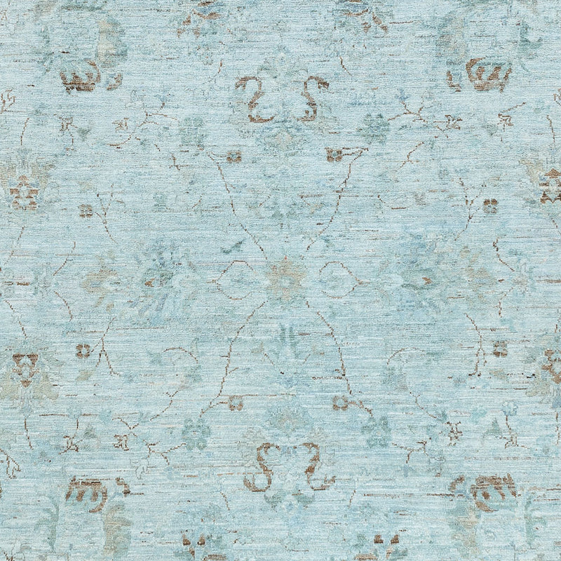 Ziegler Teppich - Modern - Vintage / Colored - 300 x 202 cm - hellblau