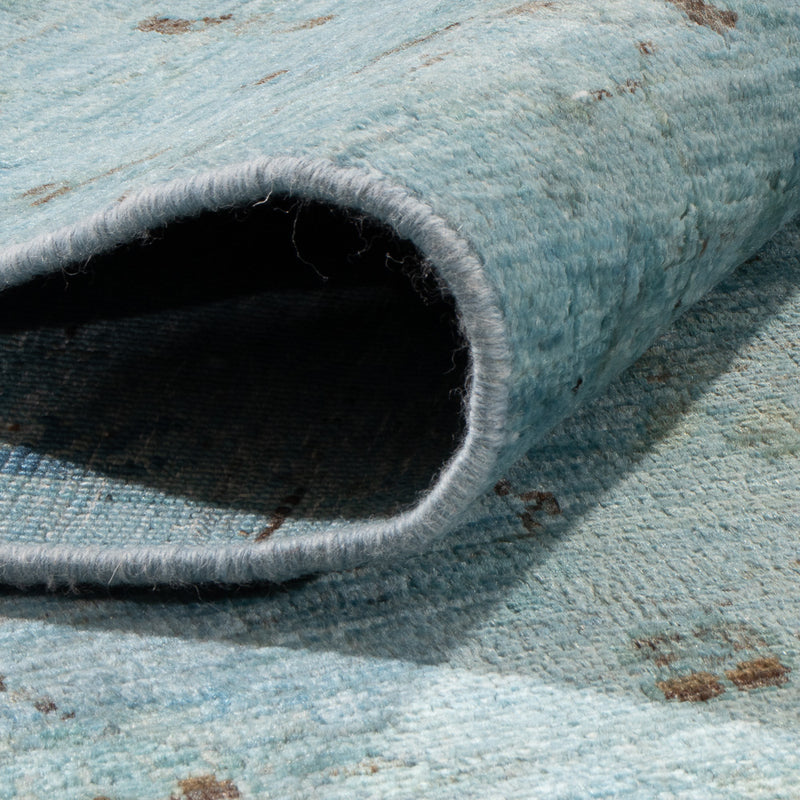 Ziegler Teppich - Modern - Vintage / Colored - 300 x 202 cm - hellblau