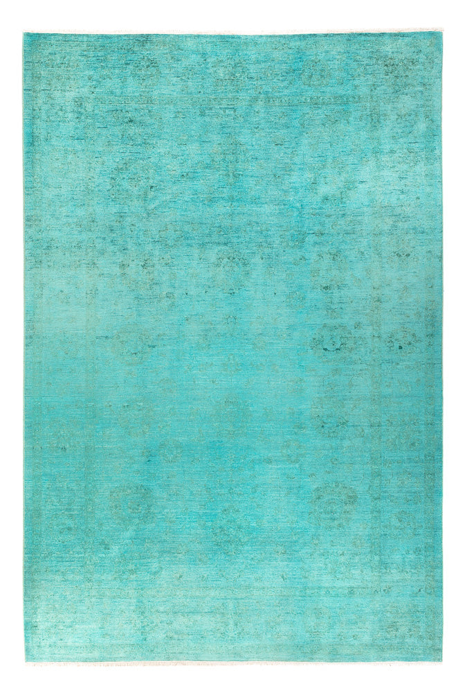 Ziegler Teppich - Modern - Vintage / Colored - 292 x 198 cm - türkis