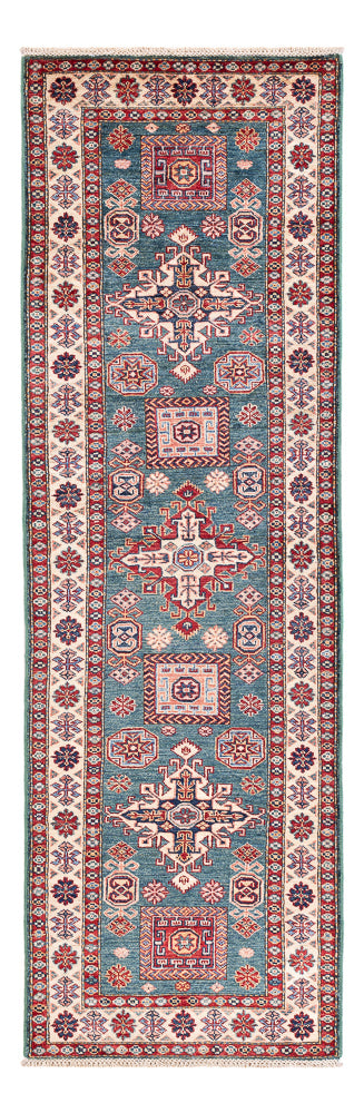 Läufer Ziegler - Kazak - 253 x 78 cm - dunkelblau