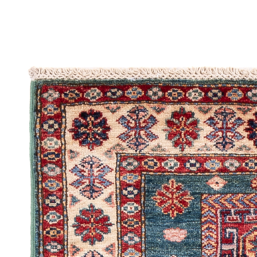 Läufer Ziegler - Kazak - 253 x 78 cm - dunkelblau