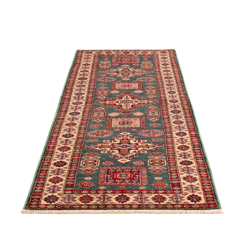 Läufer Ziegler - Kazak - 253 x 78 cm - dunkelblau