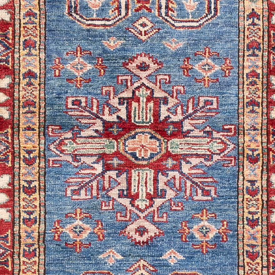 Läufer Ziegler - Kazak - 242 x 73 cm - blau