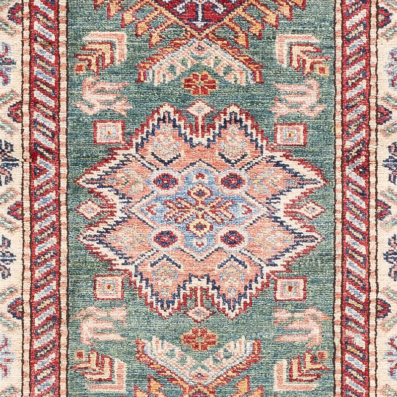 Läufer Ziegler - Kazak - 248 x 75 cm - dunkelgrün