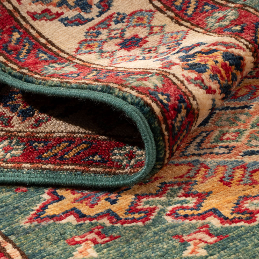 Läufer Ziegler - Kazak - 242 x 78 cm - grün