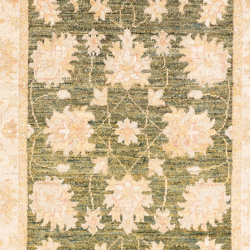 Läufer Ziegler - 295 x 80 cm - olivgrün